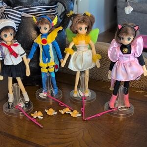 Cardcaptors Card Captor Sakura Doll Lot Of 4